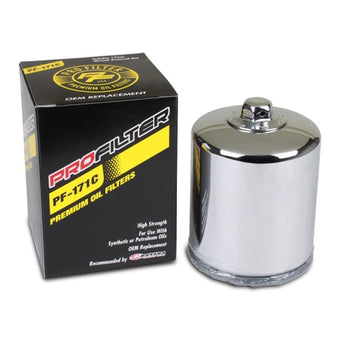 compare product ProFilter Harley Spin-On Chrome Various Performance Oil Filter