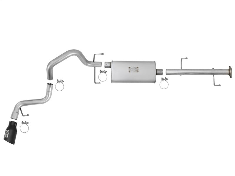 aFe Scorpion 2 - 1/2in Aluminized Steel Cat - Back Exhaust w/ Black Tips 07 - 17 Toyota FJ Cruiser V6 4.0L - My Store