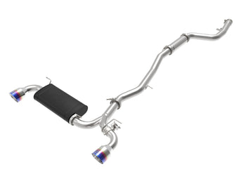 compare product aFe POWER Takeda 2020 Toyota Supra L6-3.0L (t) 3in-2.5in 304 SS CB Exhaust Blue Flame Tips
