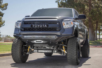 compare product Addictive Desert Designs 2014+ Toyota Tundra Stealth Fighter Front Bumper w/Winch Mount & Sensors