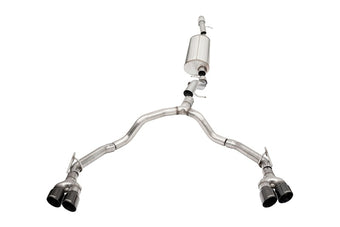 compare product Corsa 2021-2025 Tahoe / GMC Yukon 4DR 6.2L 4WD Dual Rear 3in - 2.75in Sport Cat-Back DW 4in BLKTips