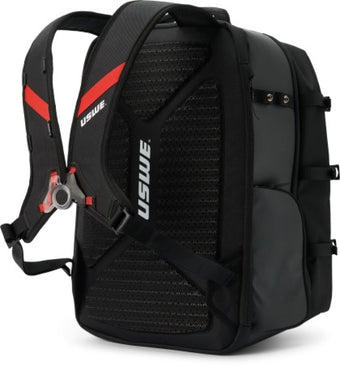 compare product USWE Buddy Athlete Gear Backpack 40L - Black/Red