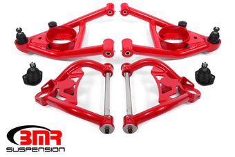 compare product BMR 64-72 A-Body Upper And Lower A-Arm Kit - Red