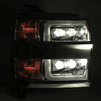 AlphaRex 15 - 18 Chevy 2500HD NOVA LED Proj Headlight Plank Style Jet Blk w/Activ Light/Seq Signal/DRL - My Store