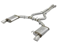 aFe MACHForce XP 3in 304 SS Cat - Back Exhausts w/ Polished Tips 15 - 17 Ford Mustang GT V8 - 5.0L/V6 - 3.7L - My Store