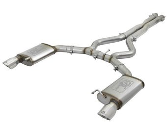 compare product aFe MACHForce XP 3in 304 SS Cat-Back Exhausts w/ Polished Tips 15-17 Ford Mustang GT V8-5.0L/V6-3.7L