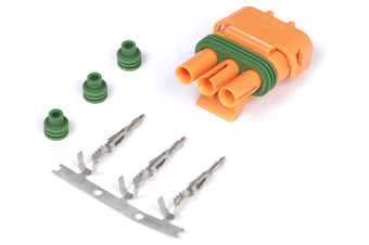 compare product Haltech Delco Weather Pack 3 Pin GM Style MAP Sensor Connector Orange Plug & Pins