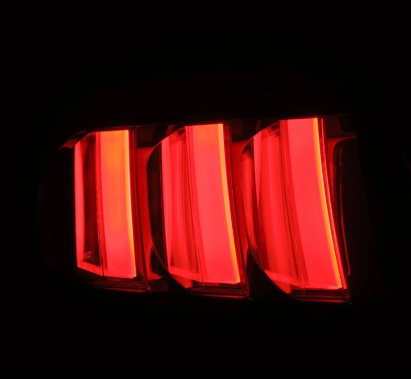 AlphaRex 15 - 23 Ford Mustang NOVA - Series Prismatic LED Tail Lights Black - Clear - My Store
