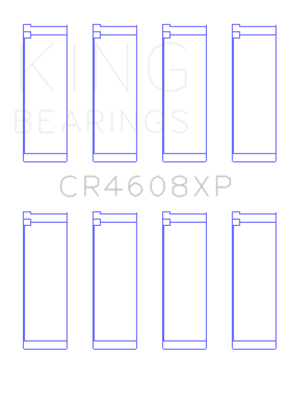 King Engine Bearings Toyota 2ZZ - GE (Size .026) Connecting Rod Bearings (Set of 4) - My Store