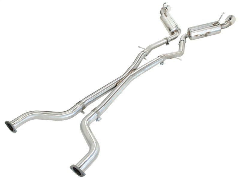 aFe Takeda 2.5inch SS Exhaust Cat - Back 09 - 13 Nissan 370Z V6 3.7L Polished Tips - My Store