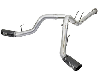 compare product aFe ATLAS 4in DPF-Back Alum Steel Exhaust System w/Black Tip 2017 Ford Diesel Trucks V8-6.7L (td)