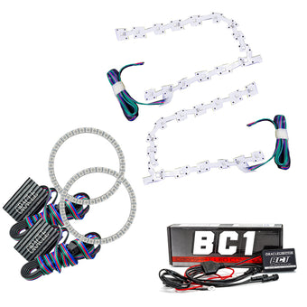 compare product Oracle 11-19 Chrysler 300C DRL Upgrade w/ Halo Kit - ColorSHIFT w/ BC1 Controller