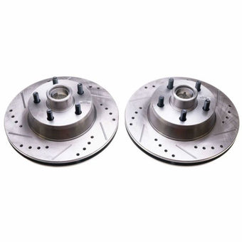 compare product Power Stop 69-70 Ford Country Squire Front Evolution Drilled & Slotted Rotors - Pair