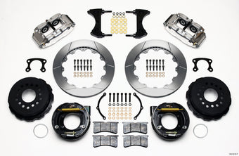 compare product Wilwood Narrow Superlite 4R Rear P-Brk Kit 12.88in Polished Big Ford New Style 2.36in Offset