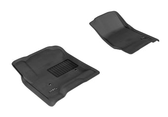 compare product 3D MAXpider 2014-2020 Chevrolet Silverado Double Cab/Crew Cab Kagu 1st Row Floormat - Black