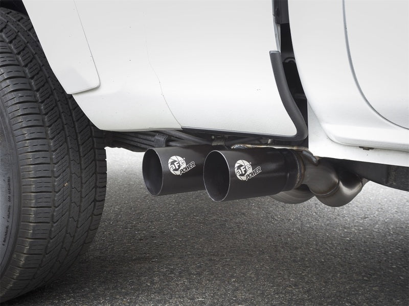 aFe Rebel Exhausts Cat - Back SS 16 Toyota Tacoma V6 - 3.5L w/ Black Tips - My Store