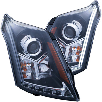 compare product ANZO 2010-2015 Cadillac SRX Projector Headlights w/ Plank Style Design Black