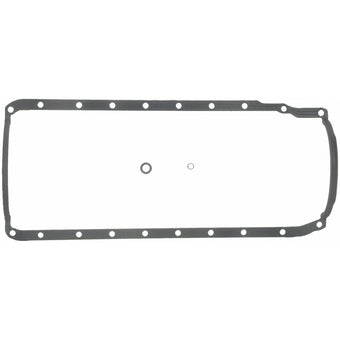 compare product Fel-Pro 17986 Engine Oil Pan Gasket Set 20 Bolt Hole One Piece Gasket