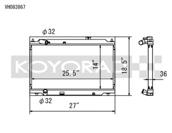 compare product Koyo 94-01 Acura Integra with L15B7 Swap All-Aluminum Radiator