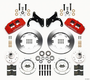 compare product Wilwood Dynapro 6 Front Hub Kit 12.19in Red 69-70 Impala Drum/Disc 69-82 Vette
