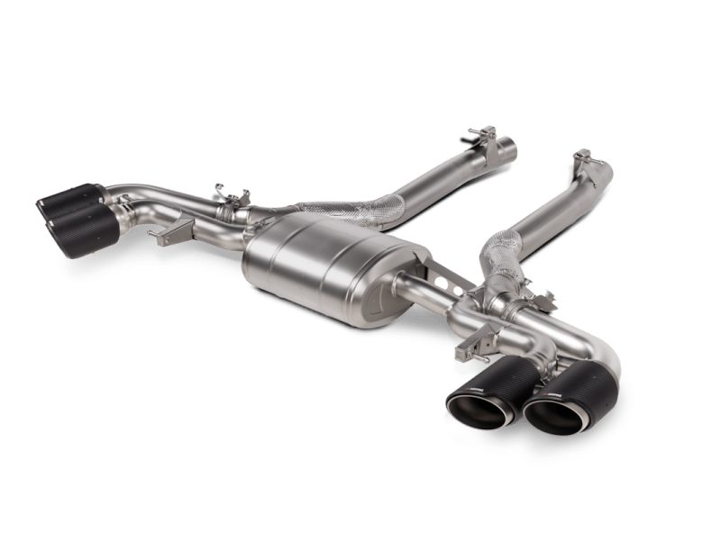 Akrapovic 2024+ BMW X5M / X6M (Face Lift) Slip - On Line (Titanium) w/Carbon Fiber Tips - My Store