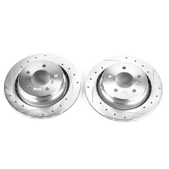 compare product Power Stop 95-99 BMW M3 Rear Evolution Drilled & Slotted Rotors - Pair