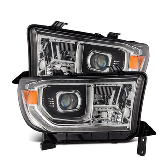 compare product AlphaRex 07-13 Toyota Tundra / 08-17 Sequoia LUXX LED Proj HL Chrome w/Actv Light / Seq. Sig + DRL