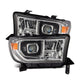 AlphaRex 07 - 13 Toyota Tundra / 08 - 17 Sequoia LUXX LED Proj HL Chrome w/Actv Light / Seq. Sig + DRL - My Store