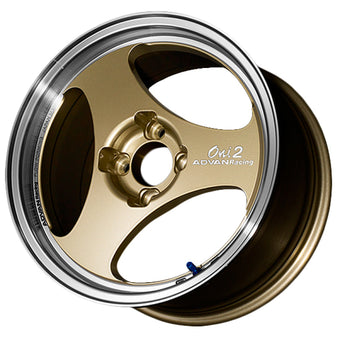 compare product Advan ONI2 15X8.0 +30 4x100 Machining and Champagne Gold Wheel