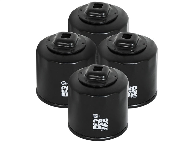 aFe Pro GUARD D2 Oil Filter 02 - 17 Nissan Cars L4/ 04 - 17 Subaru Cars H4 (4 Pack) - My Store