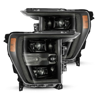 compare product AlphaRex 21-22 Ford F150 Luxx-Series Projector Headlights Alpha-Black w/Activ Light/Seq Signal
