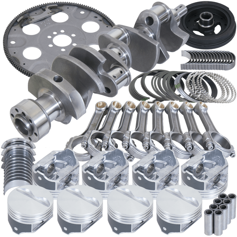 Eagle Chevy 350 1Pc 3.750in Crank 5.700in I - Beam Rods 4.060in Pistons 153 Tooth FP Balanced Assembly - My Store