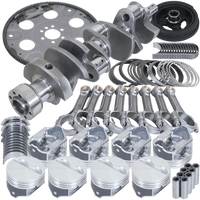 Eagle Chevy 350 1Pc 3.750in Crank 5.700in I - Beam Rods 4.060in Pistons 153 Tooth FP Balanced Assembly - My Store