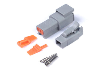compare product Haltech Matching Set of Deutsch DTM-2 Connectors 7.5 Amp Plug & Pins
