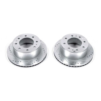 compare product Power Stop 11-20 GMC Sierra 3500 HD Rear Drilled & Slotted Rotor - Pair