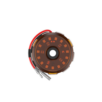 compare product KC HiLiTES Cyclone V2 2.2in. LED Accessory Light 5w Flood Beam (Single) - Amber Lens