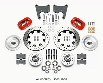 compare product Wilwood Forged Dynalite Front Kit 12.19in Drill Red 65-72 CDP C Body -Drum