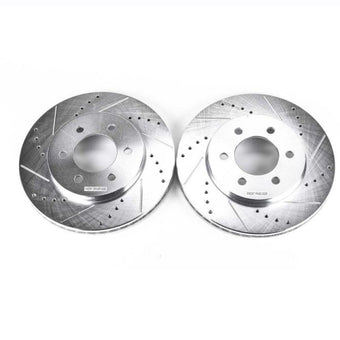 compare product Power Stop 02-06 Ford Expedition Front Evolution Drilled & Slotted Rotors - Pair