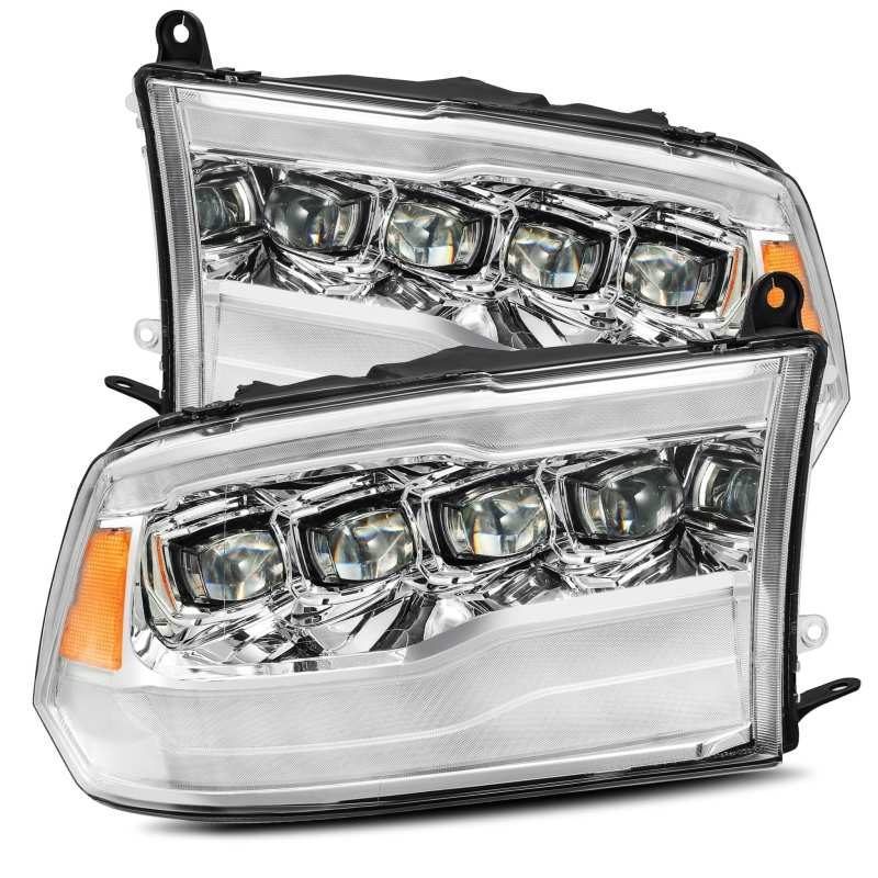 AlphaRex 09 - 18 Dodge Ram 1500HD NOVA LED Projector Headlights Plank Style Design Chrome w/DRL - My Store