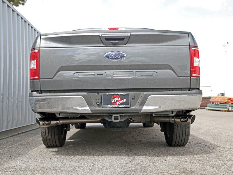 aFe Gemini XV 3in 304 SS Cat - Back Exhaust 15 - 20 Ford F - 150 V6 2.7L/3.5 w/ Polished Tips - My Store