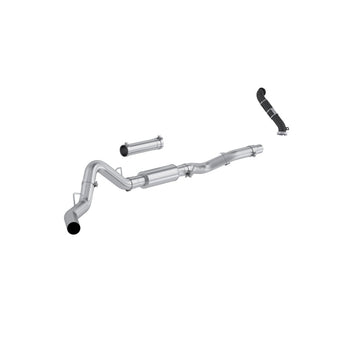compare product MBRP 06-07 Chevy Silverado / GMC Sierra 2500/3500HD 4in OD CatBack Single Side Exit w/ Downpipe - AL