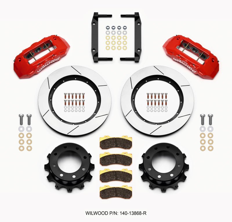 Wilwood TX6R Rear Kit 15.50in Red 2005 - 2012 Ford F250/F350 4WD - My Store