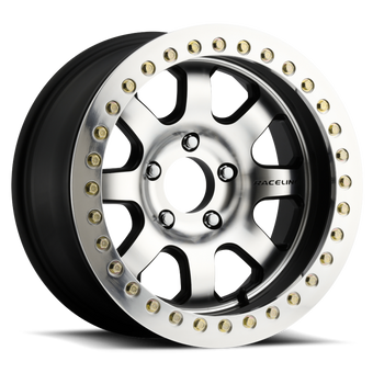 compare product Raceline RT260 Avenger 17x8.5in/6x139.7 BP/-32mm Offset/107.95mm Bore - Black & MACH. Beadlock Wheel