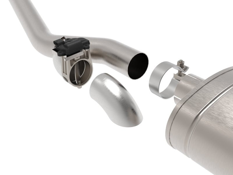 aFe Gemini XV 3in 304 SS Cat - Back Exhaust w/ Cutout 19 - 21 GM Silverado/Sierra 1500 V8 - w/ Black Tips - My Store