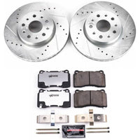 Power Stop 14 - 18 Cadillac CTS Front Z26 Street Warrior Brake Kit - My Store