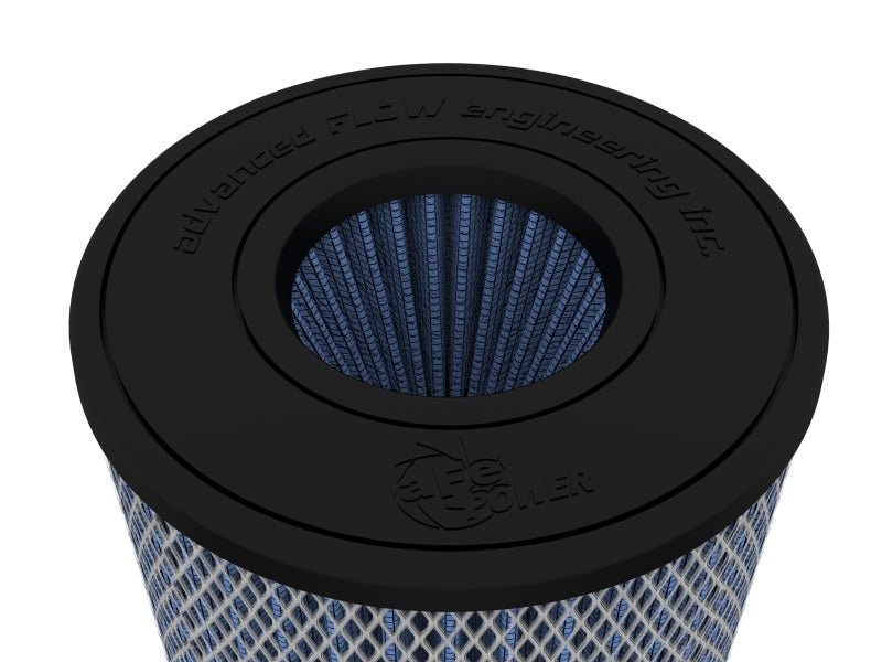 aFe Magnum Flow Pro 5R Air Filter 4in. Flange ID x 6 - 1/2in. Base x 6 - 1/2in. Top x 8 in. Height - My Store