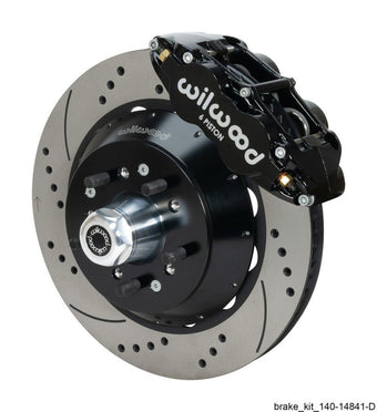 compare product Wilwood Narrow Superlite 6R Black Front Big Brake Kit Ford 14in Drilled/Slotted Rotor