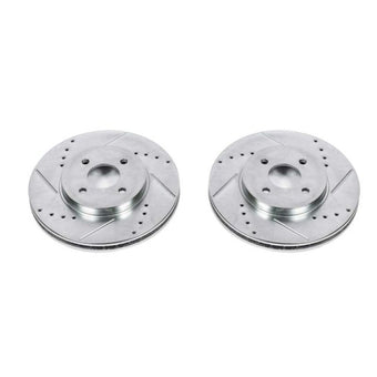 compare product Power Stop 02-04 Ford Focus Front Evolution Drilled & Slotted Rotors - Pair