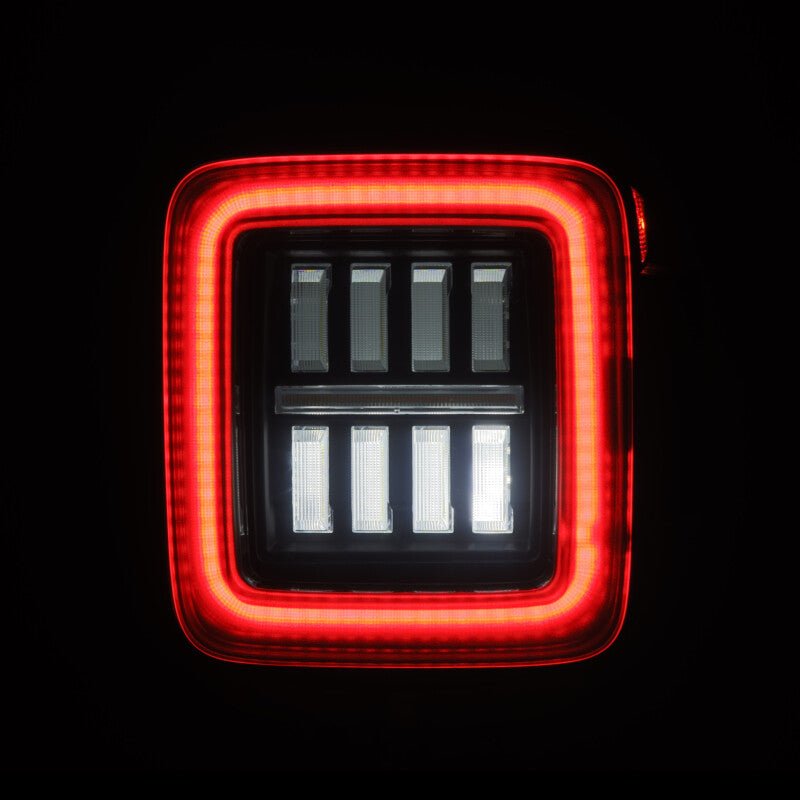 AlphaRex 18 - 23 Jeep Wrangler JL NOVA Prismatic LED Taillights Alpha - Black - My Store