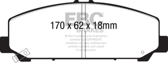 compare product EBC 06-07 Infiniti QX56 5.6 (Akebono) Yellowstuff Front Brake Pads